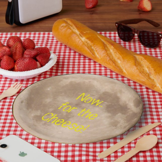 Is the moon made out of cheese? paper plates (Picnic)