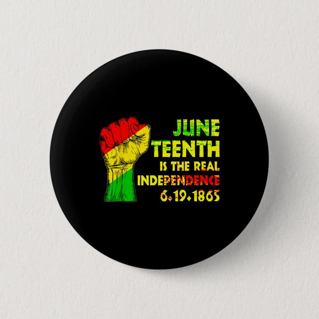 Is The Real Independence Day 1865 Freedom Pride 1  Button (Front)