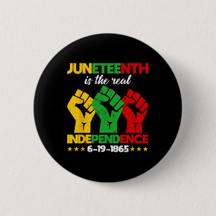 Is The Real Independence Day 1865 Freedom Pride 2 Button