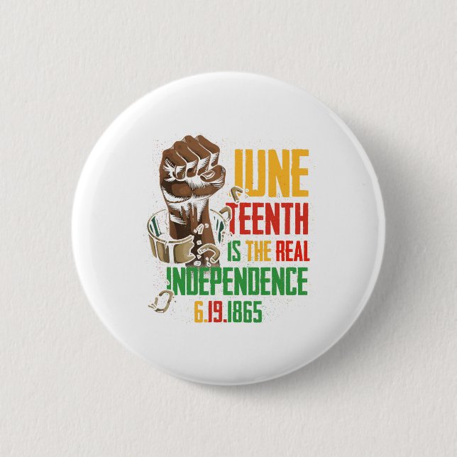 Is The Real Independence Day 1865 Freedom Pride 3  Button (Front)