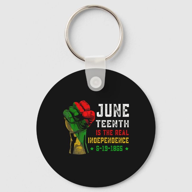 Is The Real Independence Day 1865 Freedom Pride 4  Keychain (Front)