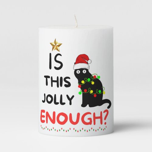 Is This Jolly Enough Christmas Grinch Pillar Candle