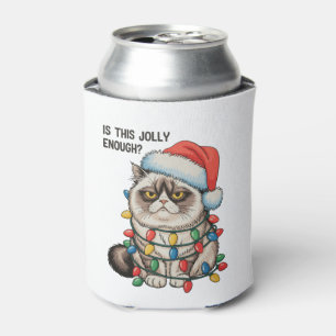 Is This Jolly Enough Grumpy Cat Christmas Lights Can Cooler