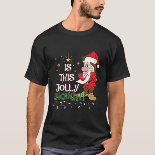 Is This Jolly Enough Noel Grumpy Elf Merry Christm T_Shirt