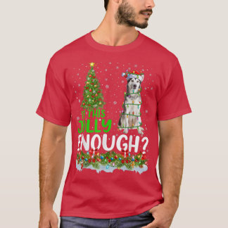 Is This Jolly Enough Santa Alaskan Malamute Christ T-Shirt