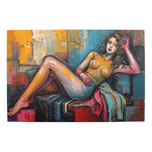 “Is This One Working” – Jasmine’s Portrait Metal Print