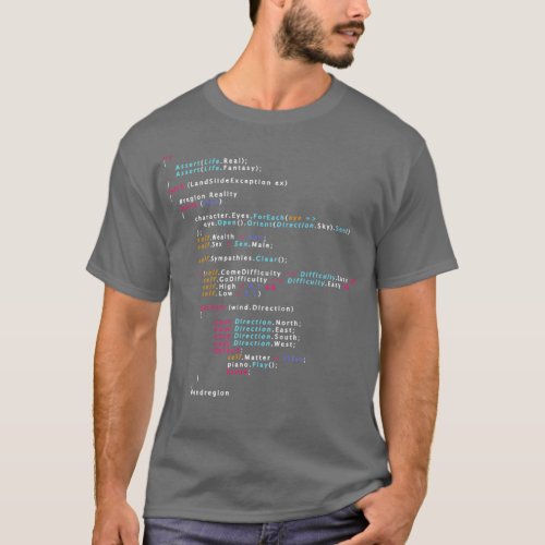 Is This The Real Life Coding Programming Color 1 T_Shirt