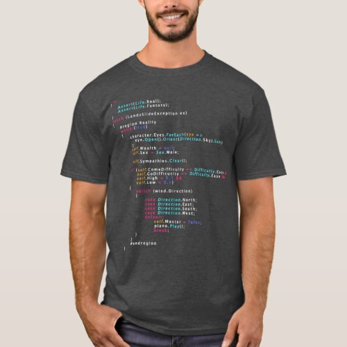 Is This The Real Life Coding Programming  Color T_Shirt