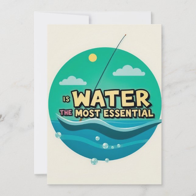 Is Water the Most Essential Resource Invitation (Front)