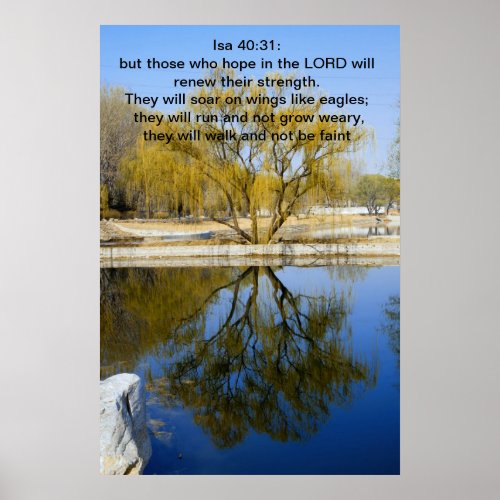 Isa 4031 but those who hope in the LORD Poster