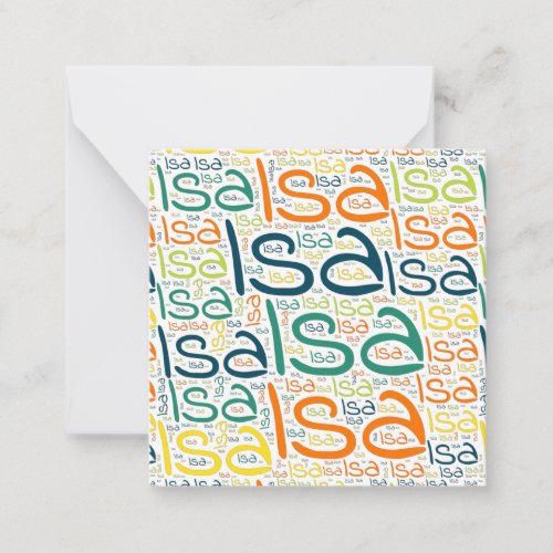 Isa Note Card