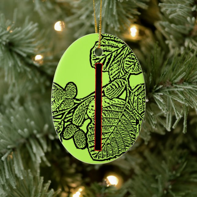 Isa Viking Rune Yule Ornament - Stillness (Tree)