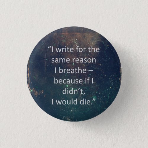 Isaac Asimov Writing Quote Button
