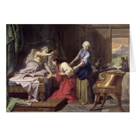 Isaac Blessing Jacob, 1692 Cards (Front Horizontal)