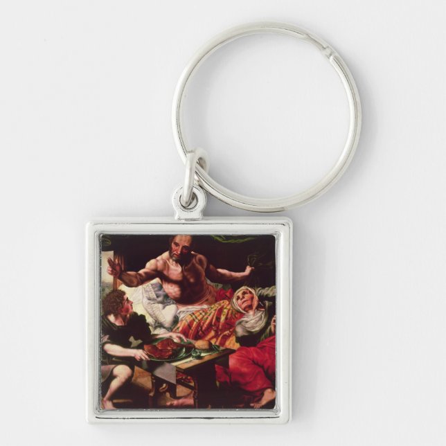 Isaac Blessing Jacob Keychain (Front)
