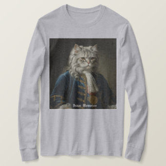 Isaac Meowton Newton (Kitten / Cat Theme) Design T-Shirt