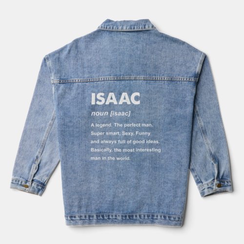 Isaac Name  Denim Jacket