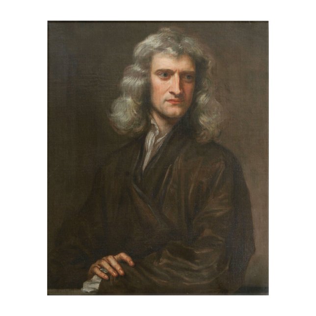 Isaac Newton Acrylic Print (Front)