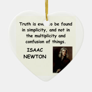 isaac newton ceramic ornament