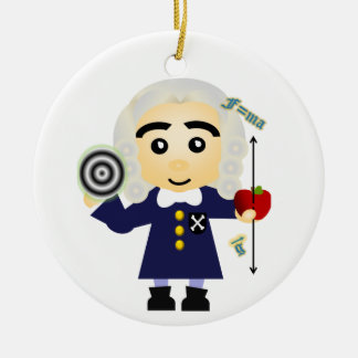 Isaac Newton Ceramic Ornament