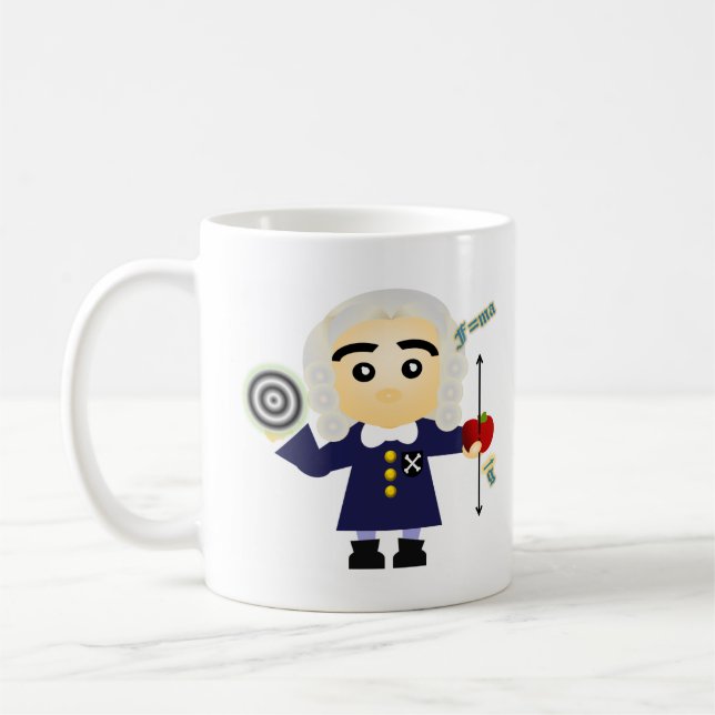 Isaac Newton Coffee Mug (Left)