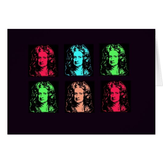 Isaac Newton Collage Cards (Front Horizontal)