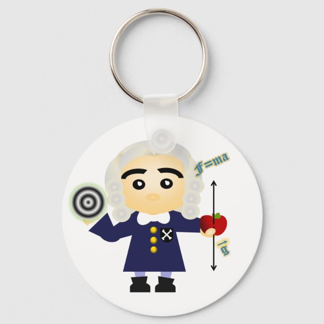 Isaac Newton Keychain (Front)