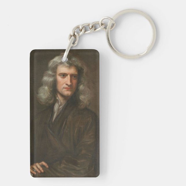 Isaac Newton Keychain (Back)