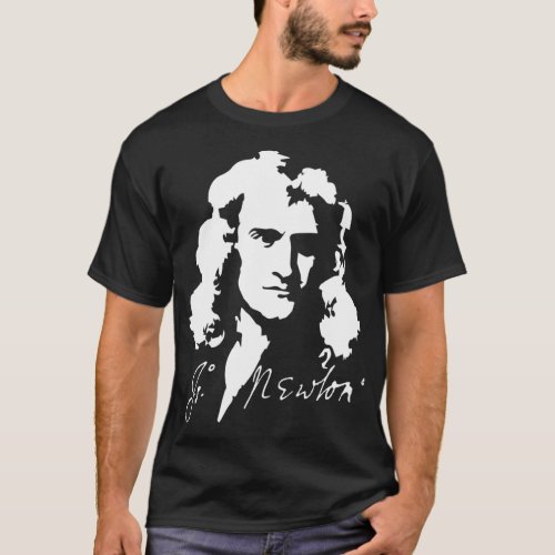 Isaac Newton laws of physics mathematics  T_Shirt