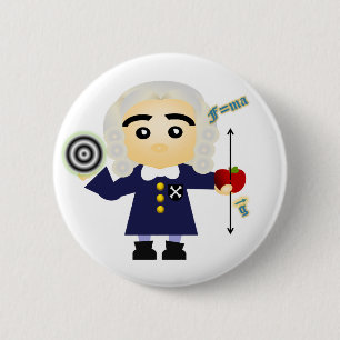 Isaac Newton Pinback Button