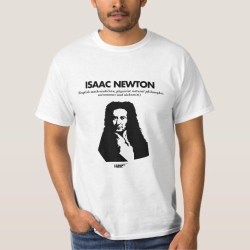 Isaac Newton white t_shirt