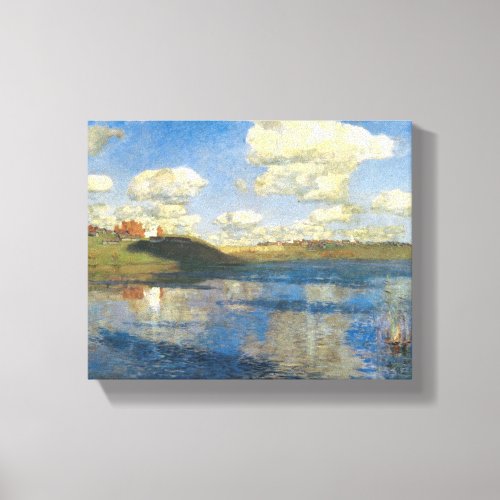 Isaak Levitan The Lake famous painting Canvas Print