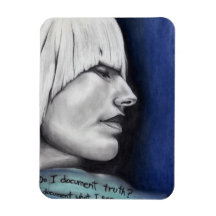 Isabel Blonde Woman Portrait Original Art Drawing