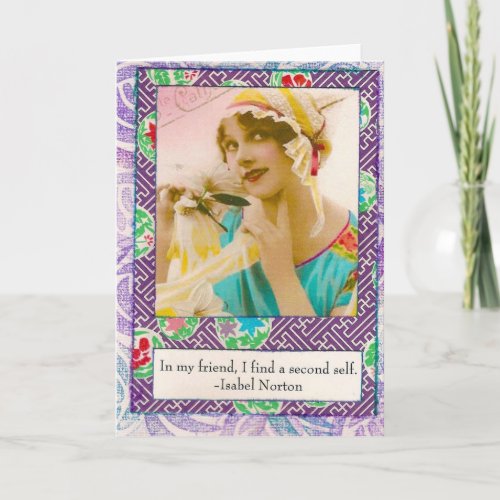 Isabel Norton Quote Friendship Card