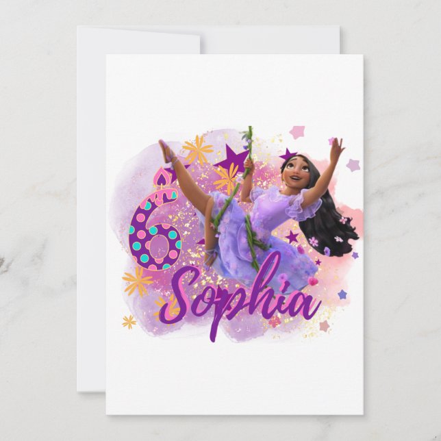 Isabela Encanto Custom Birthday Card (Front)