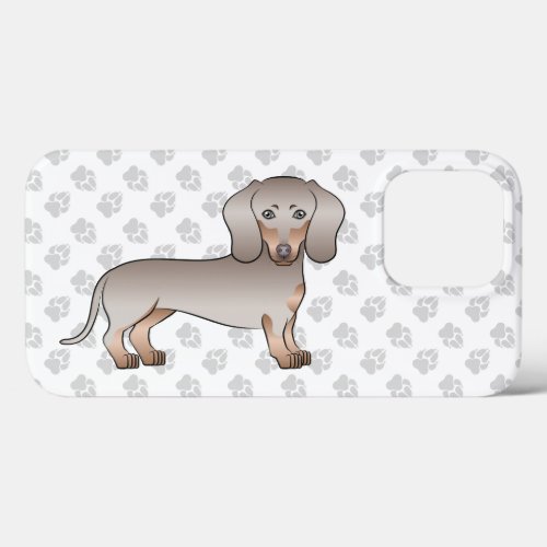 Isabella And Tan Short Hair Dachshund Dog And Paws iPhone 13 Pro Case