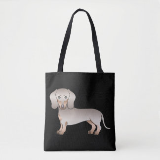 Isabella And Tan Short Hair Dachshund Dog - Black Tote Bag