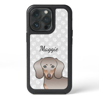 Isabella And Tan Short Hair Dachshund Head &amp; Name iPhone 13 Pro Case