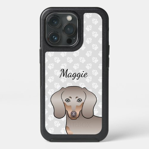 Isabella And Tan Short Hair Dachshund Head  Name iPhone 13 Pro Case