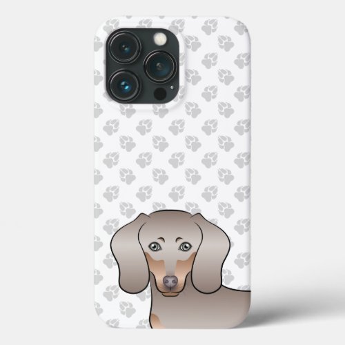 Isabella And Tan Short Hair Dachshund Head  Paws iPhone 13 Pro Case