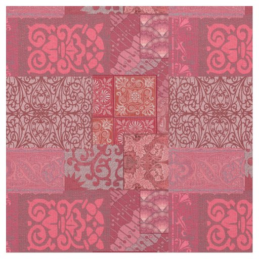 Isabella Burgundy Red Fabric