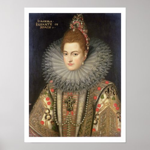 Isabella Clara Eugenia 1566_1633 Infanta of Spai Poster