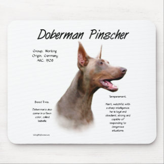 Isabella Doberman History Mouse Pad