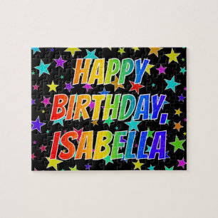 "ISABELLA" First Name, Fun "HAPPY BIRTHDAY" Jigsaw Puzzle
