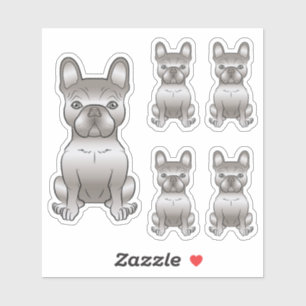 Isabella French Bulldog Cartoon Dog Illustrations Sticker