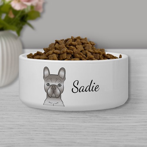 Isabella French Bulldog  Frenchie Cute Dog  Name Bowl