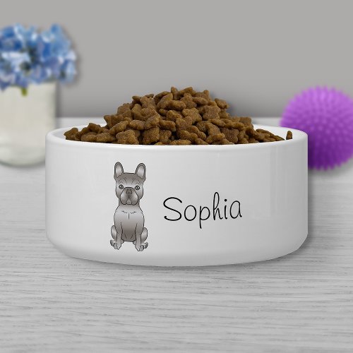 Isabella French Bulldog  Frenchie Cute Dog  Name Bowl