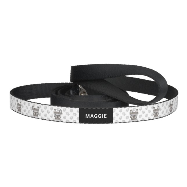 Isabella French Bulldog / Frenchie Cute Dog & Name Pet Leash (Handle)