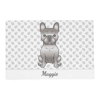 Isabella French Bulldog / Frenchie Cute Dog &amp; Name Placemat