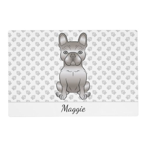 Isabella French Bulldog  Frenchie Cute Dog  Name Placemat